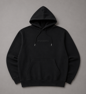Black Hoodie – Black Embroidery